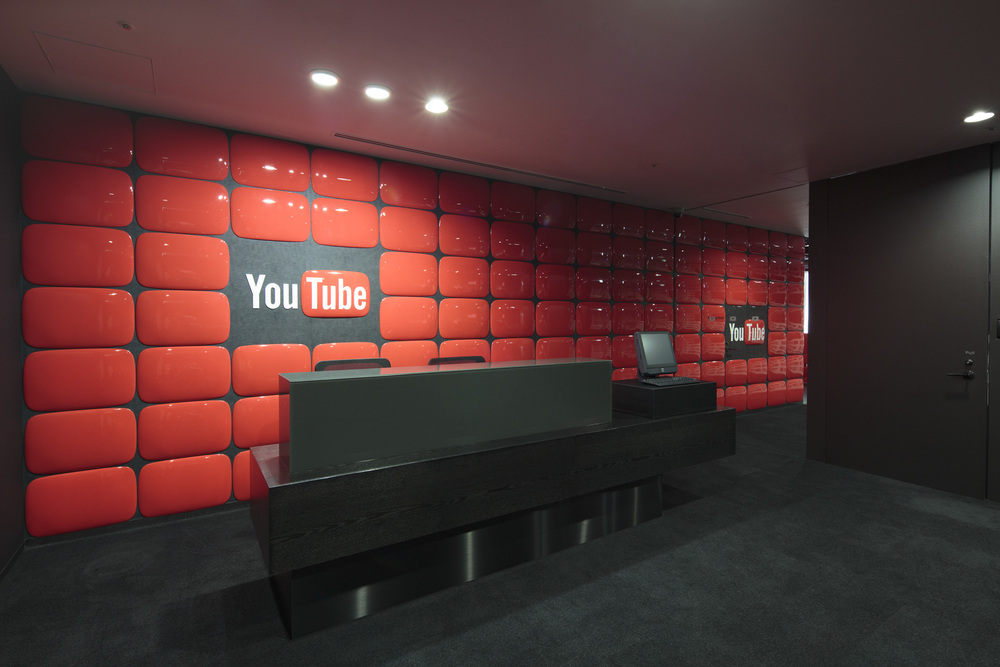 YouTube日本東京辦公室內裝修新穎獨特